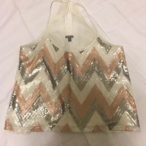 Charlotte Russe Sequin tank top